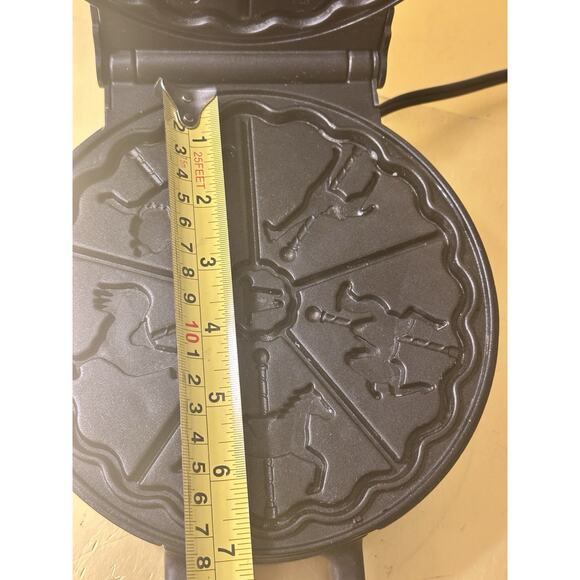 CLEAN & RARE Vitantonio Premier 1200 Carousel Shape Waffle Maker USA WORKS! - Picture 10 of 12
